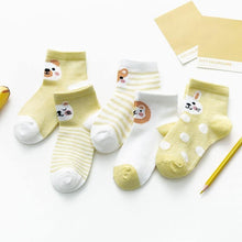 Load image into Gallery viewer, 5Pair Set Cotton Baby Girls Socks Thin Summer Breathable Mesh Kids Toddler Socks Cute Cartoon Children Socks Infant Socks for Kids