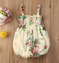 Load image into Gallery viewer, Luxury Modern Colorful Floral Design Toddler Baby Girl Summer Floral Print Sleeveless Dress FOr Baby Girls
