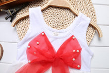 Load image into Gallery viewer, Baby Girl Clothes for Kids with Cute Purple Stripe and Round Neck Sleeveless Chiffon Dresses For Girls