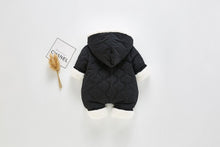 Load image into Gallery viewer, Modern Elegant Winter Children's baby Plush Thickened Cotton Jumpsuit Jacket For New Baby Boys and Girls