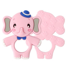 Load image into Gallery viewer, 2pcs Cartoon Baby Teether Animal Silicone Teether Raccoon Elephant Koala Giraffe Baby Teething Toys Accessories Perfect Toy For Kids