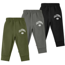 Load image into Gallery viewer, U·nikaka 3-Pack Baby Boy Pants Toddler Boy Sweatpants Athletic Toddler Boy Joggers Casual Cotton Flexy Pants and Leggings - # BAAA1B1310002