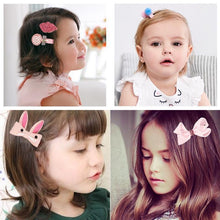 Load image into Gallery viewer, Luxury ModernBaby Girl Headband Set 18Pcs for Children's Turban Darling Bows Kids Headwear Elastic Hair Bands Clips Hairpins Sets