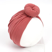 Load image into Gallery viewer, Baby Hat Soft Lovely Flower bowknot for Baby Girl Toddler Turban Hir Band Cap Newborn Headwrap Hat Baby Hairband