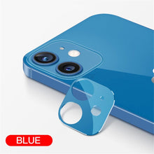 Load image into Gallery viewer, Camera Lens Tempered Glass For iPhone 12 11 Pro Max 12 Mini Full Cover Camera Ring Protector Sticker On iPhone12 Anti Scratch Camera Lens Protector 9H HD Camera Tempered Glass