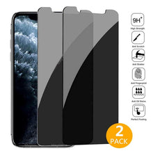 Load image into Gallery viewer, 2Pcs Privacy Screen Protectors for iPhone 13 12 11 Pro XS Max 12Mini XR SE2020 Anti-spy Tempered Glass for iPhone 6S 7 8 Plus Screen Protector Tempered Glass Anti Spy Privacy Glass Screen Protector For iPhone