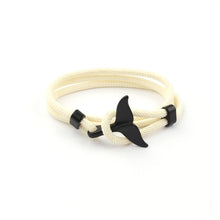 Load image into Gallery viewer, Whale Tail Anchor Bracelets Men And Women Charm Nautical Survival Rope Chain Bracelet Male Wrap Metal Hooks Fashion Gift