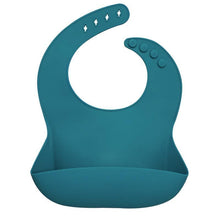 Load image into Gallery viewer, Silicon Breastplate Baby Bib Waterproof Solid Infant Bandana Bibs Newborn Feeding Burp Cloth Bib For Kids