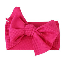 Load image into Gallery viewer, Elastic Candy Solid Color Head Wrap Newborn Head bands Bowknot Bows for Baby Girl Hair Accessories