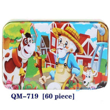 Load image into Gallery viewer, New 60 Pieces Wooden Puzzle Kids Toy Cartoon Animal Wooden Puzzles Child Early Educational Learning Toys for Christmas Gift
