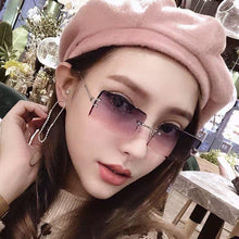 Load image into Gallery viewer, Fashion Rimless Women Trendy Small Rectangle Sunglasses With High Quality metal frame And UV400 Protection