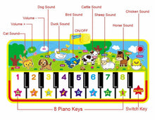 Load image into Gallery viewer, Musical Mat With Animal Voice Baby Piano Playing Carpet Music Game Instrument Toys Early Educational Toys For Kids