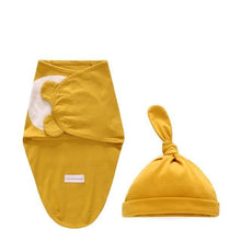 Load image into Gallery viewer, Newborn Wrapping Swaddle Baby Envelop Wrap Blanket Baby Hat Sleeping Bag Set Sleep Bag