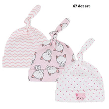 Load image into Gallery viewer, Printed Baby Hats & Caps For Newborn Baby Accessories In Elegant Modern Design Set Of 3PCS For Baby Kids