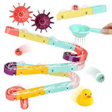 Load image into Gallery viewer, Baby Bath Toys Wall Suction Cup Marble Race Run Track Bathroom Bathtub Kids Play Water Games Toy Set for Children