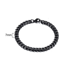 Load image into Gallery viewer, Men's Bracelet Curb Cuban Link Chain Stainless Steel Mens Womens Bracelets Bangle Gold Tone No Fade