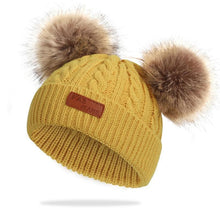 Load image into Gallery viewer, New Fashion Children Winter Caps For Baby Kids Girl Solid Knitted Thick And Modern Caps