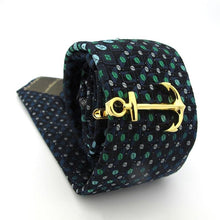 Load image into Gallery viewer, Men's Tie Clips Unique Designs Anchor Tie Pins Thick Metal Silver Creative Modern Tie Clip Men's Clothing Accessories Tie Clip Classic Arrow Clips For Men