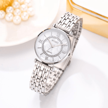 Load image into Gallery viewer, New Luxury Crystal Women Bracelet Watches Top Brand Fashion Diamond Ladies Quartz Watch Steel Female Wristwatch For Women and Girls