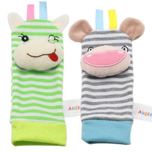 Load image into Gallery viewer, Colorful Wrist Rattles Infant Baby Kids Socks Rattle Toys Foot Socks Educational Toy High Quality Babies Gift