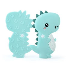 Load image into Gallery viewer, Dinosaur Baby Teether Animal Silicone Beads Chew Charms Food Grade Silicone Teether Bead Toy Gift For Baby and Kids