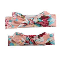 Load image into Gallery viewer, Mother & Baby Headband for Girl Bow Hairband Floral Elastic Hair Bands Parent-Child Turban Hair Accessories Bow For Mother and daughter