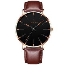 Load image into Gallery viewer, Minimalist Men's Fashion Ultra Thin Watch Simple Men Business Stainless Steel Mesh Belt Quartz Watch Relogio Masculino