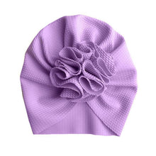 Load image into Gallery viewer, Handamde Elegant Baby Hats for Girls Big Bow Turban Hat Newborn Baby Beanie Cap Solid Color Style
