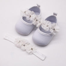 Load image into Gallery viewer, Baby First Walker Shoes Kids Girls Baby Party Ballerina Shoes Infant 3D Flower Rhinestone Shoes In Modern Design