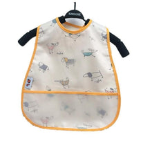 Load image into Gallery viewer, Modern Interesting Cartoon Adjustable Baby Bibs Waterproof Lunch Feeding Bibs Baby Cartoon Feeding Cloth Children Bib For Kids