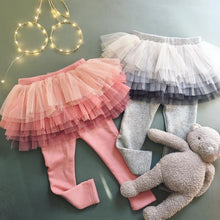 Load image into Gallery viewer, New Modern Baby Girls Leggings Toddler Girl Fall Clothes Pants Ballet Trousers for Kids Winter Warm Comfortable Leggings with Skirt