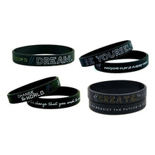 Load image into Gallery viewer, Silicone Wristband Rubber Motivation Bracelet Perfect Gift For Men Unique Jewelry Cool Style