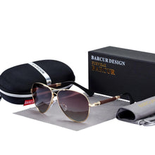 Load image into Gallery viewer, High Quality TR90 Luxury Modern Men Polarized Sunglasses In Aviation Pilot Famous Style with UV400 Protection and Miror Glasses