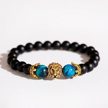 Load image into Gallery viewer, New Classic Crown Lion Elegant Bracelet Luxury For Men Fashion Tiger Eye Onyx Stone Handmade Beaded Charm Modern Bracelet For Women Jewelry