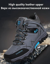 Load image into Gallery viewer, Brand Men Winter Snow Boots Waterproof Leather Sneakers Super Warm Men's Boots Outdoor Male Hiking Boots Work Shoes Size 39-47