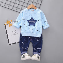 Load image into Gallery viewer, Modern Elegant Luxury Baby Boys Costume Star Camouflage Tracksuit Tops Pants 2PCS