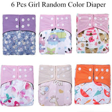 Load image into Gallery viewer, Reusable Waterproof Diaper Baby Bamboo Charcoal Diaper One Size Pocket Baby Nappies For Kids Set