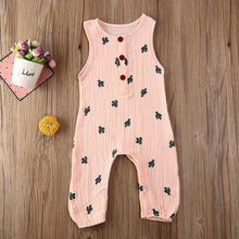 Load image into Gallery viewer, Baby Romper Sleeveless Newborn Baby Girl Boy Clothes Cactus Print Romper Jumpsuit Soft Baby Outfit One Piece Jumpsuit Pajamas