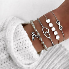 Load image into Gallery viewer, Boho Rose Map Bracelets & Bangles for Women Bohemian Round Charm Bracelet Set Fashion Multilayer Accessories Luxury Jewelry