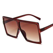 Load image into Gallery viewer, Oversized Modern Luxury Big Frame Square Women Sunglasses New Brand Designer With UV400 Protection Sunglasses oculos masculino