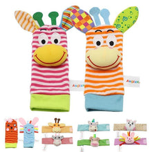 Load image into Gallery viewer, Colorful Wrist Rattles Infant Baby Kids Socks Rattle Toys Foot Socks Educational Toy High Quality Babies Gift