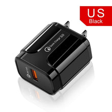 Load image into Gallery viewer, Quick Charge 3.0 USB Charger QC 3.0 Fast Charging Plug Adapter Wall Mobile Phone Chargers