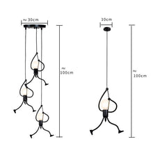 Load image into Gallery viewer, Industrial Metal Pendant Light, Creative Cartoon Ceiling Light Fixture, Indoor Hanging Lamp, Modern Minimalist Lamps for Bedrooms Loft Study Restaurant Entryway Foyer, E27 Great decoration for Bedroom and Kids Room