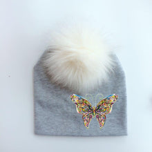Load image into Gallery viewer, Fashion Baby Cap With Butterfly Toddlers Infant Bonnet Baby Hat For Boys and Girls Travel Hat Cap