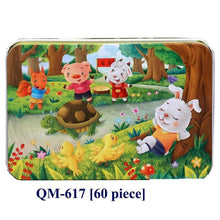 Load image into Gallery viewer, New 60 Pieces Wooden Puzzle Kids Toy Cartoon Animal Wooden Puzzles Child Early Educational Learning Toys for Christmas Gift