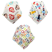 Load image into Gallery viewer, Cartoon Cotton Newborn Baby Boys and Girls Bibs Baby Towel Scarf Children Cravat Infant Kids Scarf