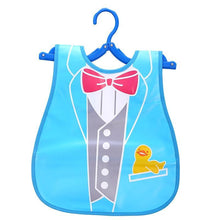 Load image into Gallery viewer, Fashion Printed Adjustable Animal Plastic Waterproof Lunch Feeding Bibs Feeding Cloth for Children In Modern Design