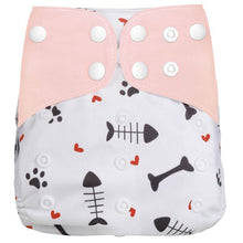Load image into Gallery viewer, 1Pcs Reusable Cloth Diaper Adjustable Baby Nappies Washable Nappy Durable Baby Diaper