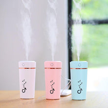 Load image into Gallery viewer, New USB Portable Mini Air Humidifier 200 ML Ultrasonic Essential Oil Diffuser For Home Bedroom Office Car With 7 Color Lights