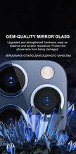 Load image into Gallery viewer, 3pcs Camera Lens Tempered Glass For iPhone 11 12 13 Pro XS Max X XR Camera Protector For iPhone 11 7 8 6 6S Plus SE Camera Glass Case Scratch Resistant Tempered Glass